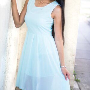 Light Aqua Dress, M